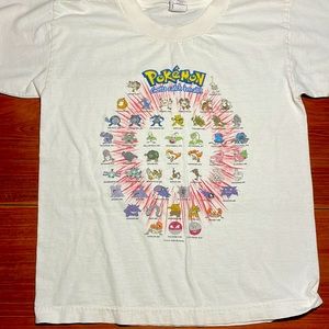 Vintage 1999 Nintendo Pokémon Character T-shirt